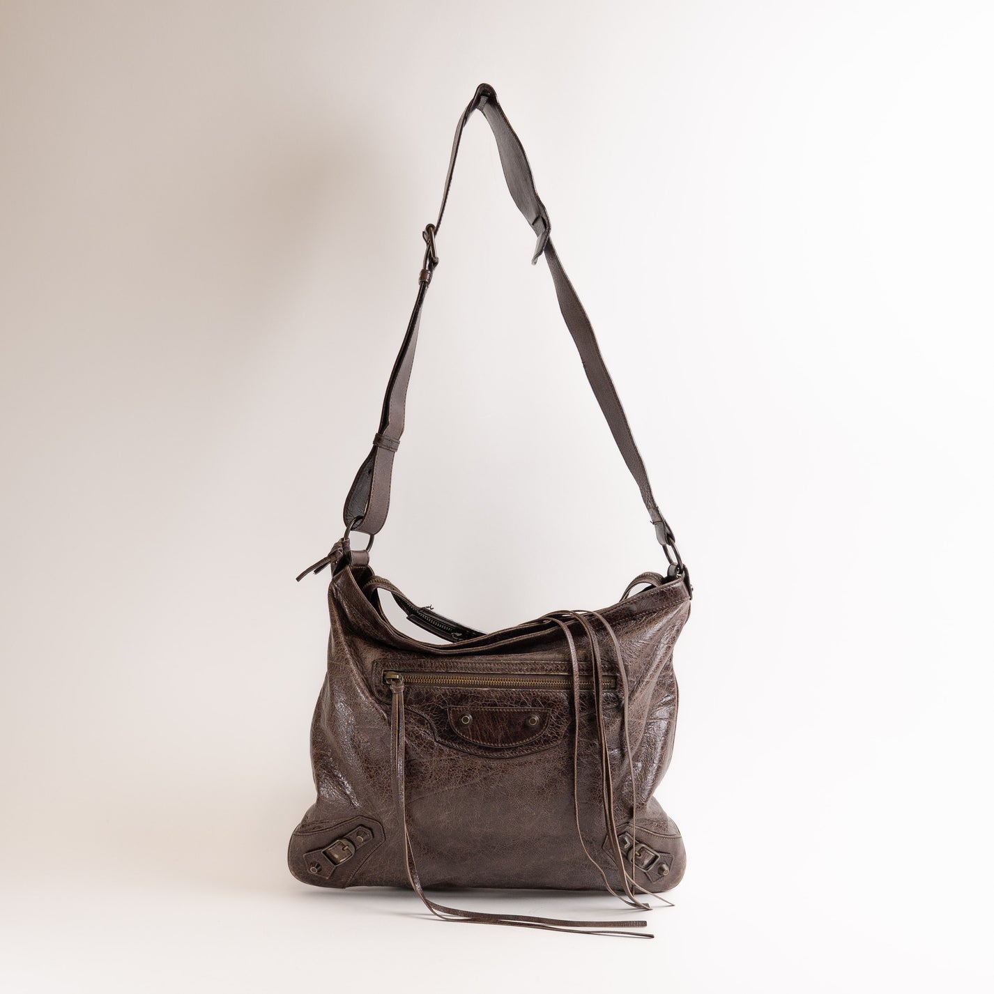 Balenciaga Brown Messenger Bag