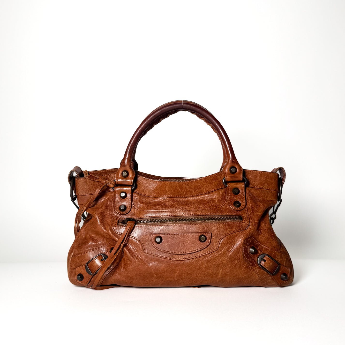 Balenciaga Camel First Bag
