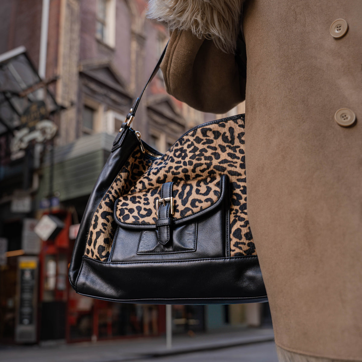 Coach Leopard Hobo