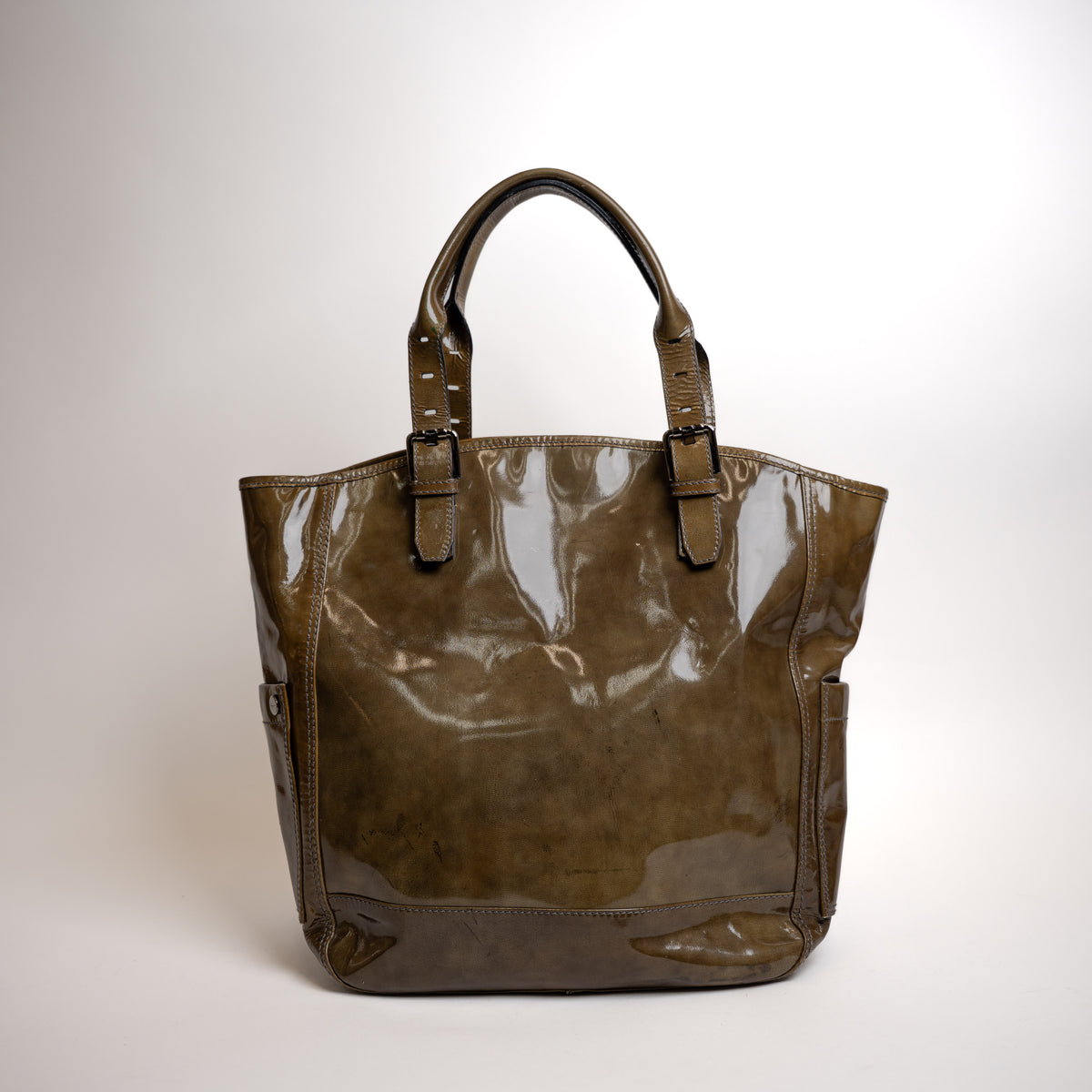 Ferragamo Patent Leather Tote