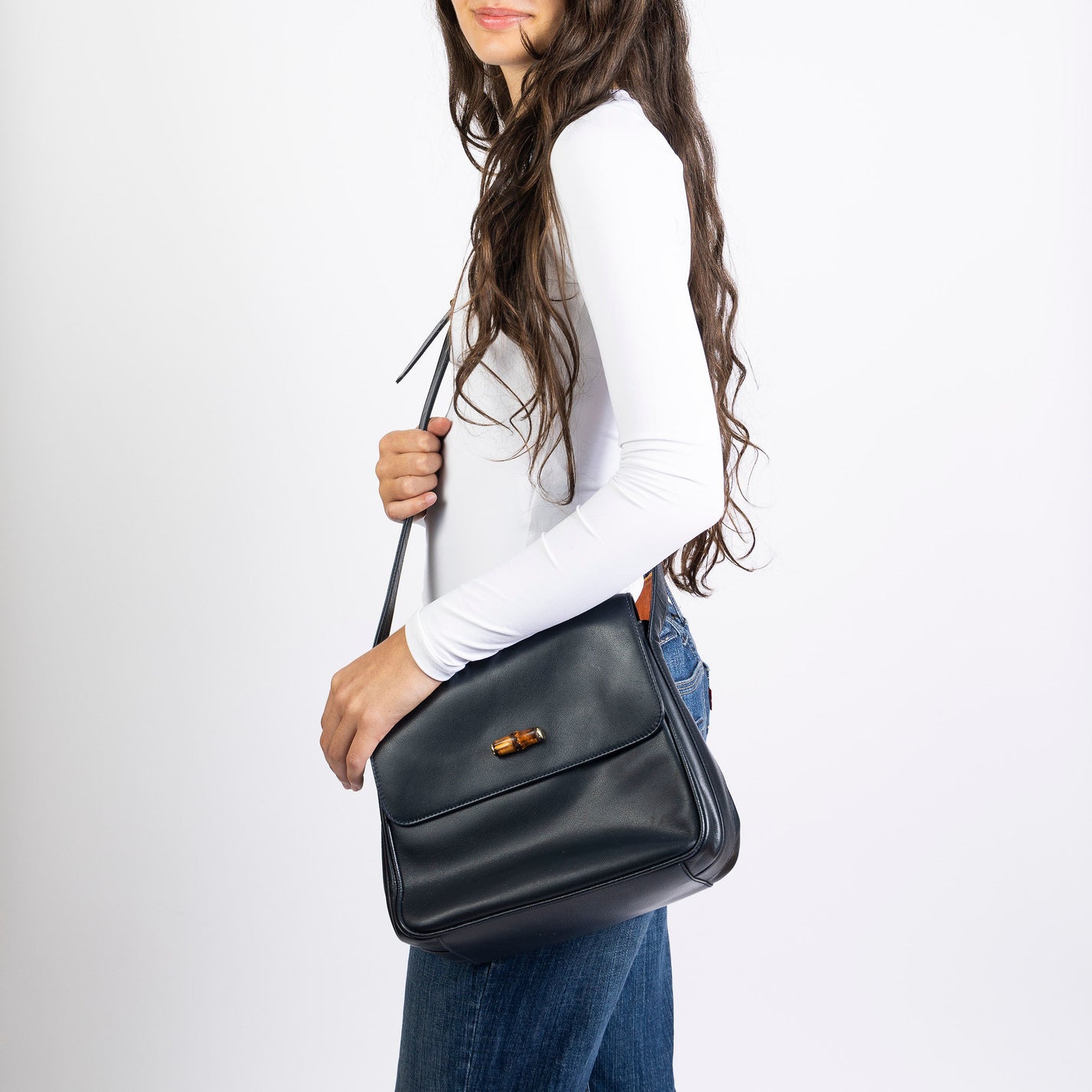 Gucci Navy Shoulder Bag