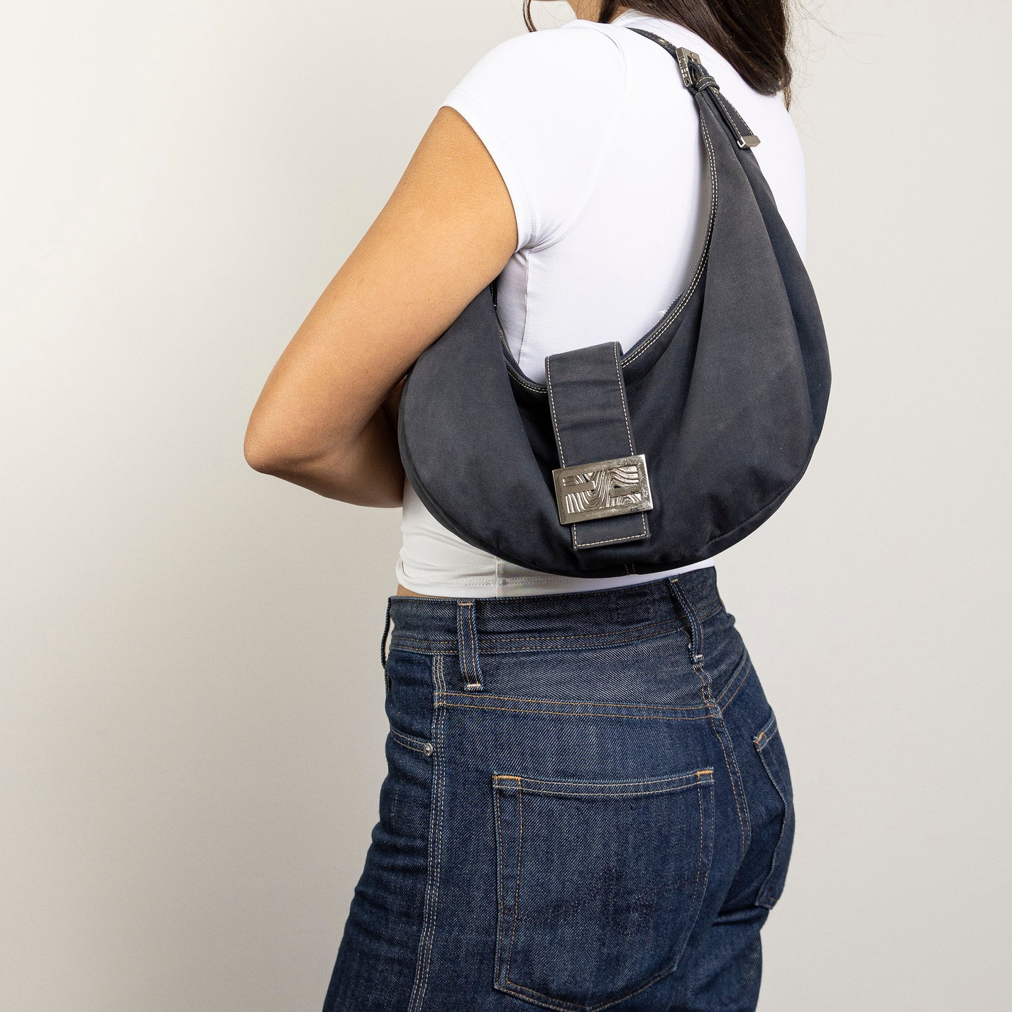 Fendi Denim Shoulder Bag