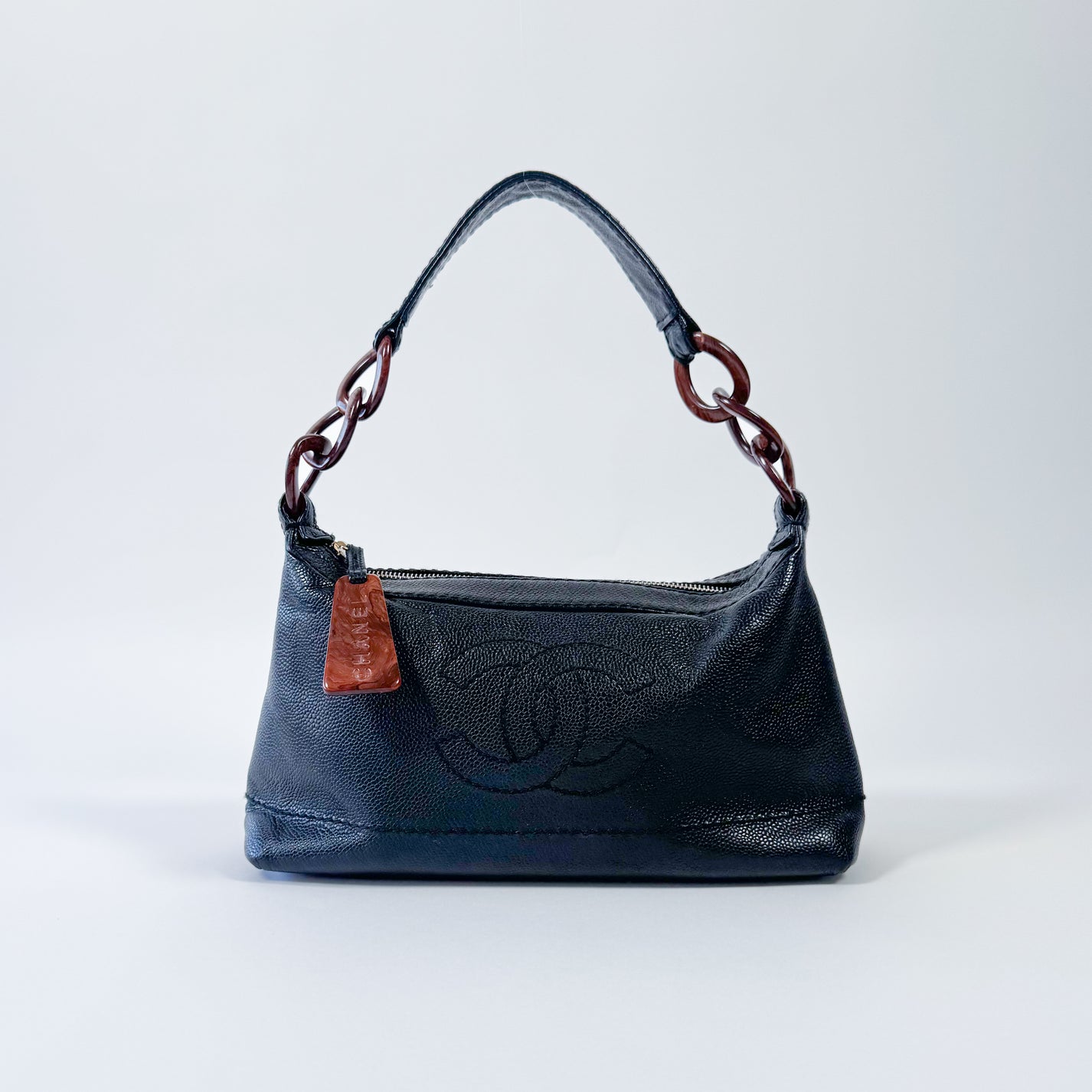 Chanel Wood Chain Hobo