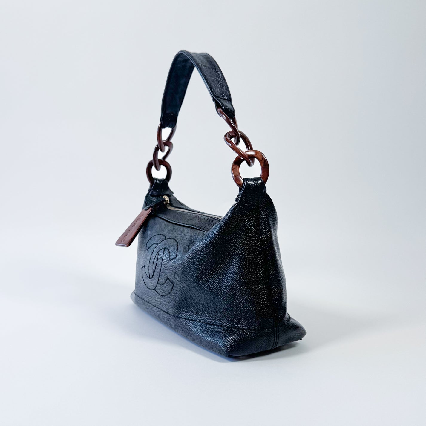 Chanel Wood Chain Hobo