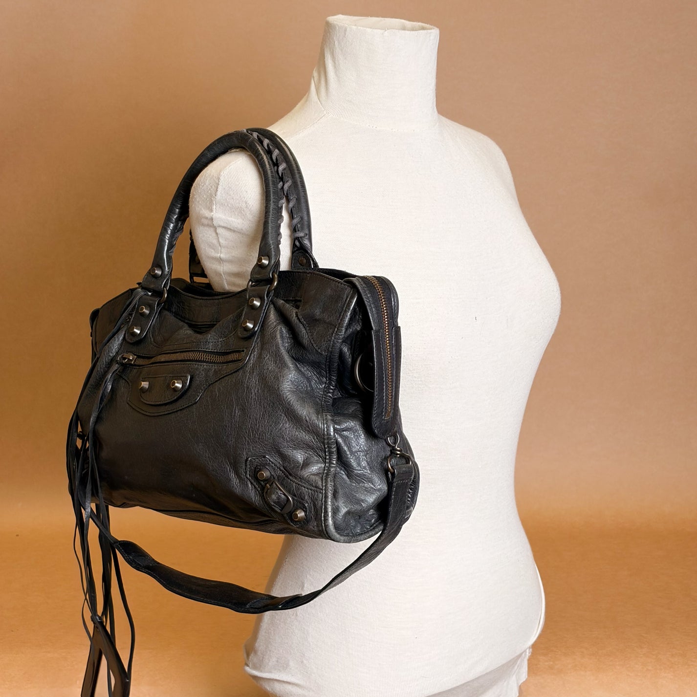 Balenciaga Black City Bag